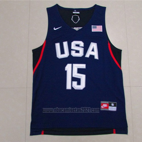 Camiseta USA 2016 Carmelo Anthony #15 Azul